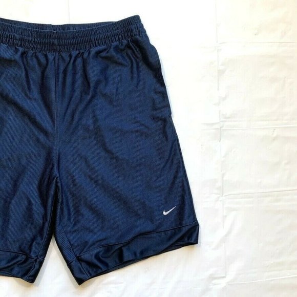 Nike Athletic Basketball Shorts Mens Large Mesh Lined Dazzle Blue Shiny Active - Picture 5 of 12